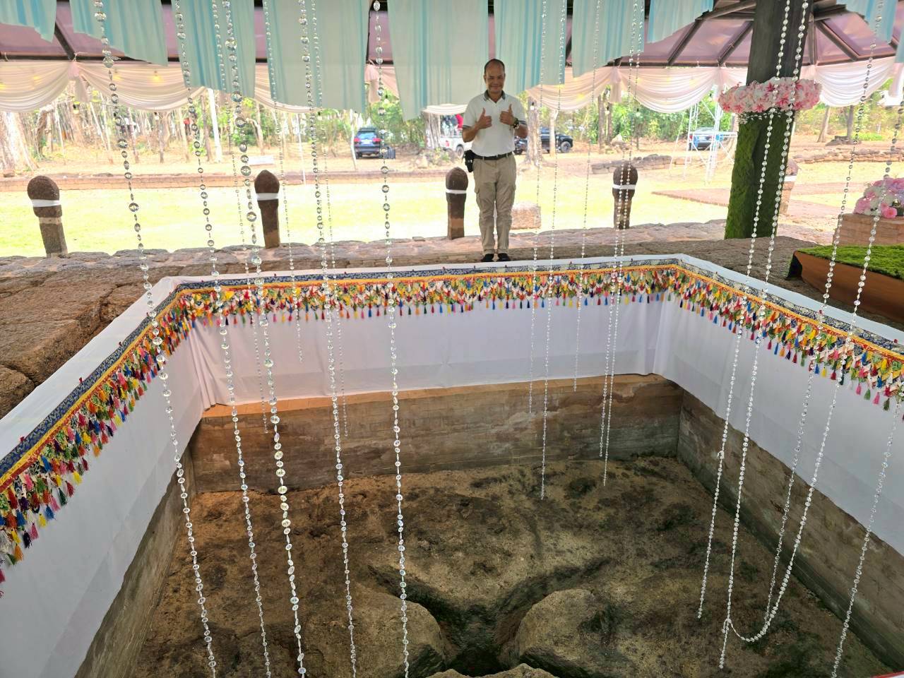 title - วันที่ 24 กุมภาพันธ์ 2569 นายวิทูล ประดิษฐบุญ พร้อมด้วย เจ้าหน้าที่ ส.ป.ก.ปราจีนบุรี เข้าร่วมพิธีบวงสรวงงานเทศกาลมาฆปูรมีศรีปราจีน ครั้งที่ 40